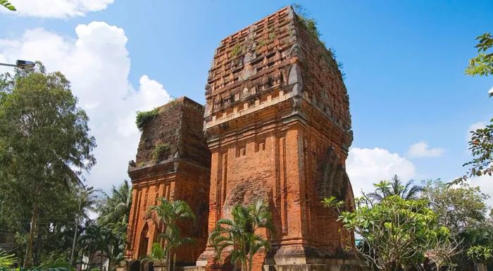 The Cham ruins are part of the My Son archaeological site.