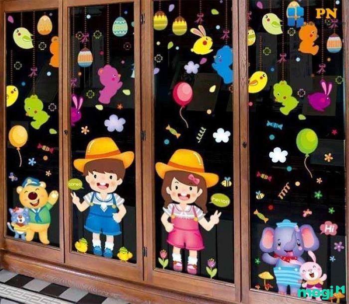 Trang trí cửa lớp mầm non sáng tạo và ấn tượng