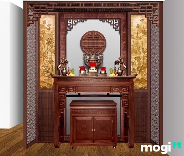 Khi dọn về nhà mới, việc đầu tiên là phải mang bàn thờ gia tiên vào trong nhà.