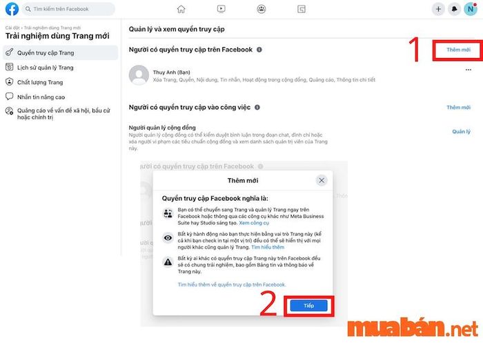 Hướng dẫn thêm quản trị viên cho Fanpage