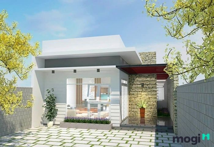 Mặt tiền nhà cấp 4 mái tôn với nhiều mẫu thiết kế phong phú.