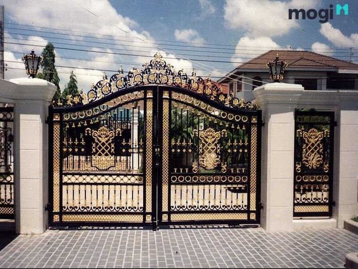 Cổng nhà theo phong cách hiện đại, đơn giản và thanh lịch