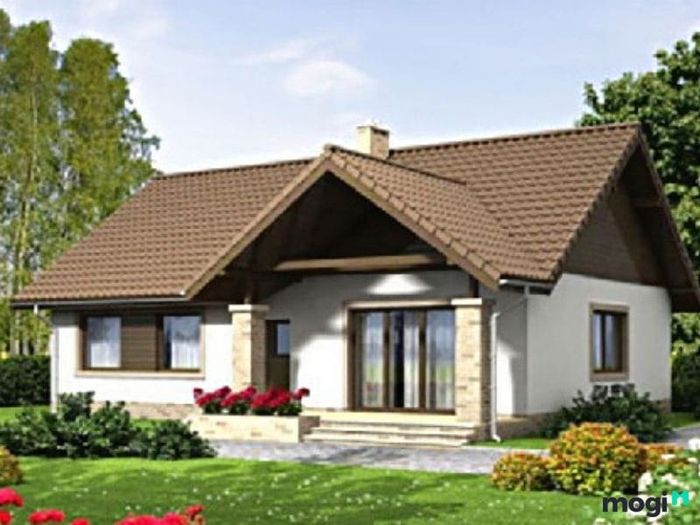 Mặt tiền nhà cấp 4 sử dụng mái tôn.