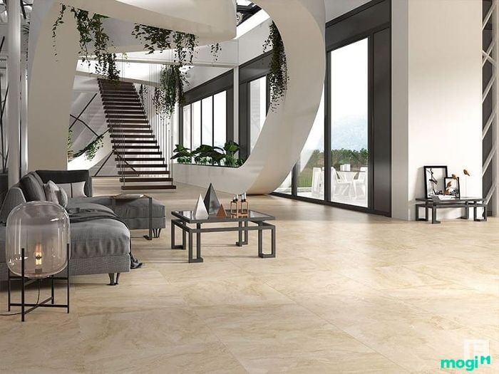 Gạch lát nền cao cấp có khả năng chống ẩm mốc, giữ cho ngôi nhà luôn bền đẹp theo thời gian.