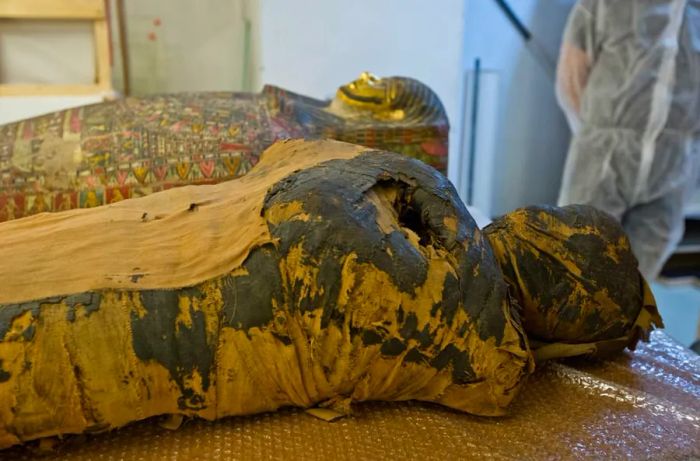 Archaeologists suspect that the mummy may have been placed in the wrong tomb.