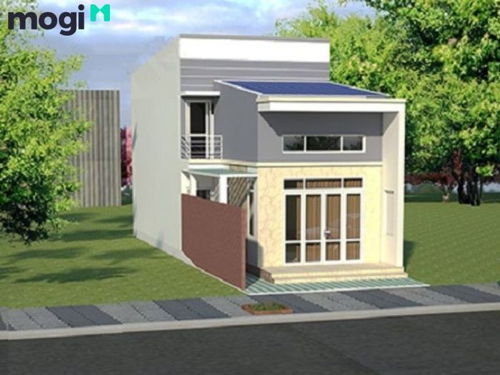Nhà cấp 4 trang bị gác mái rộng rãi.