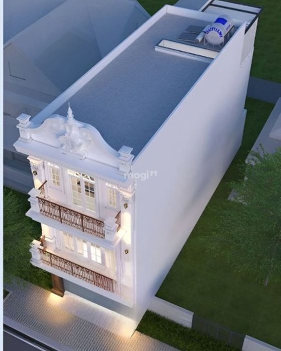 Nhà ống 3 tầng theo phong cách tân cổ điển đẹp mắt.