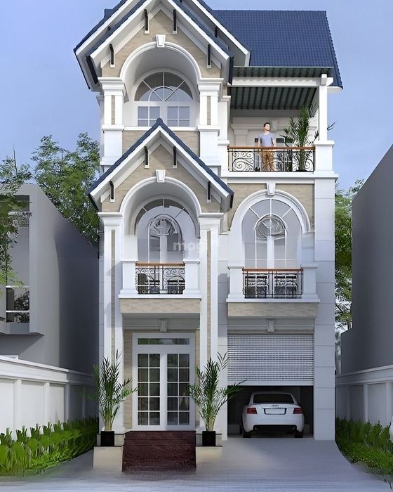 Nhà ống 3 tầng theo phong cách tân cổ điển độc đáo.