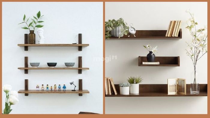 Kệ treo tường tạo điểm nhấn phong cách cho không gian