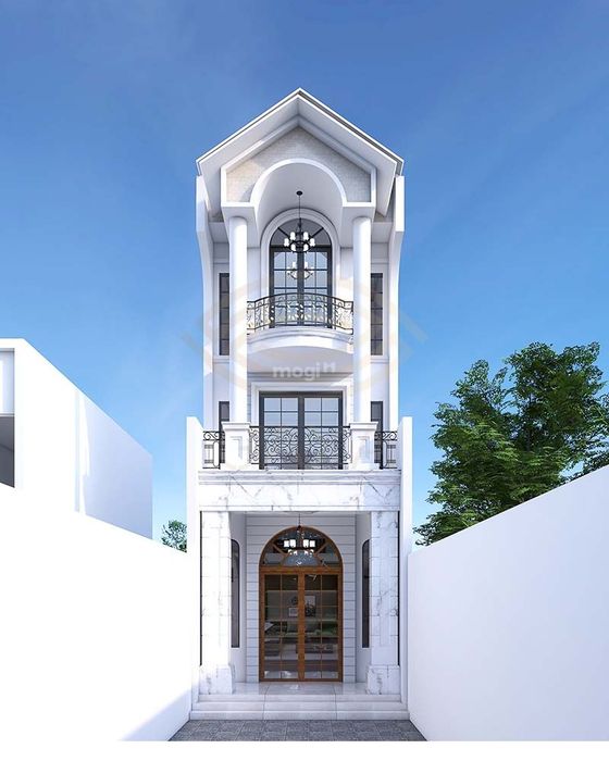 Nhà ống tân cổ điển 3 tầng với thiết kế đẹp mắt, mang lại không gian sống lý tưởng.