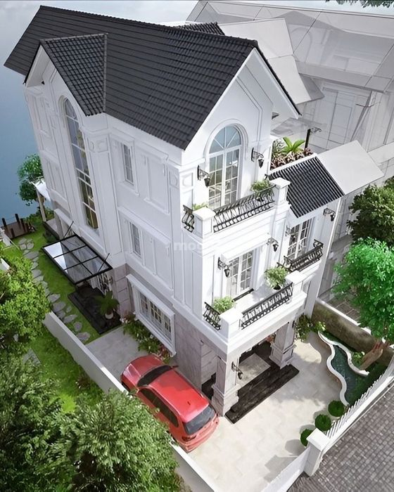 Kiến trúc nhà ống tân cổ điển ba tầng đầy cuốn hút.