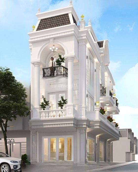 Nhà ống tân cổ điển 3 tầng, thiết kế hiện đại, sang trọng.