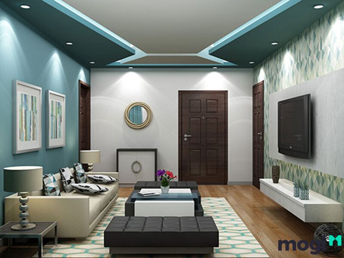 Thiết kế đơn giản, cổ điển với gam màu xanh mang lại vẻ đẹp tinh tế cho không gian.
