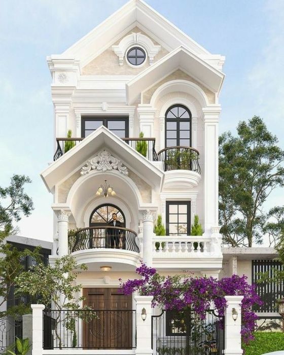 nhà ống phong cách tân cổ điển 3 tầng