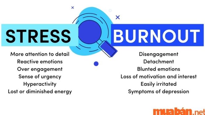Cách phân biệt giữa Burn out và Stress.