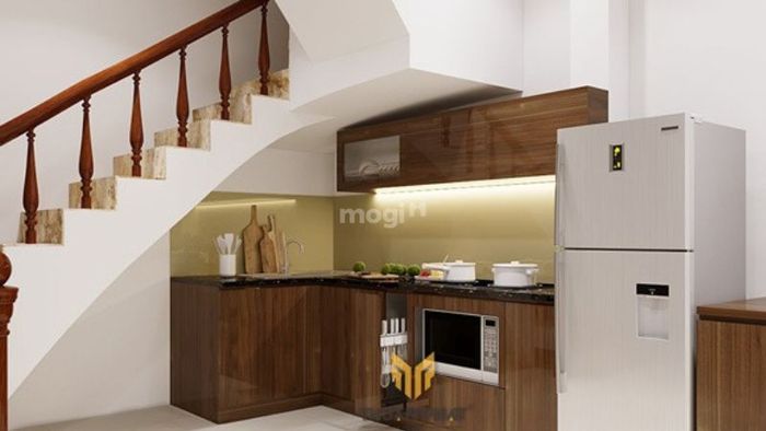 Không nên đặt bếp dưới gầm nhà