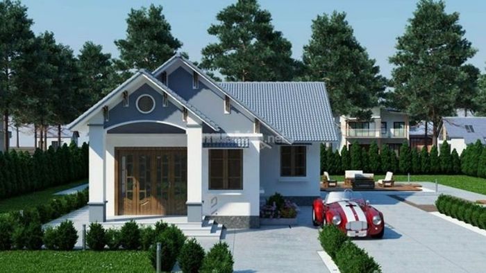 Thiết kế này chú trọng việc sử dụng các vật liệu như kính, gạch trơn... để tạo nên không gian hiện đại và tinh tế.
