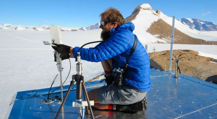 The station's crew members engage in scientific research and work on developing strategies to tackle climate change.