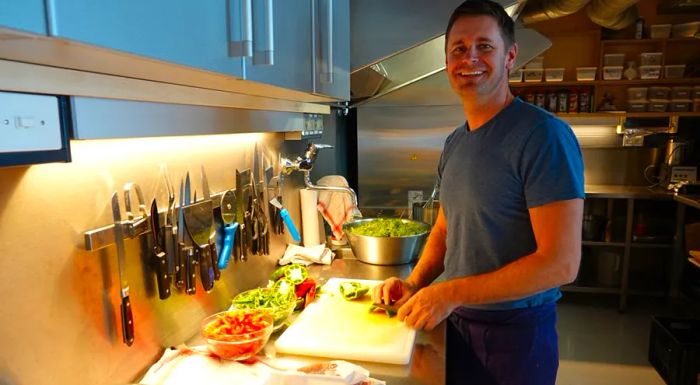 Chef Thomas Duconseille spends several months each year working at the Princess Elisabeth Antarctica Research Station.