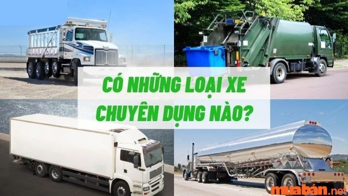 Các loại xe máy chuyên dụng