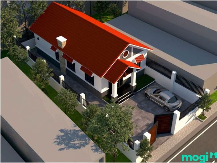 mẫu nhà ống 1 tầng đẹp 5x20