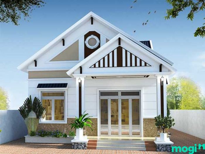 mẫu nhà ống 1 tầng đẹp 5x20