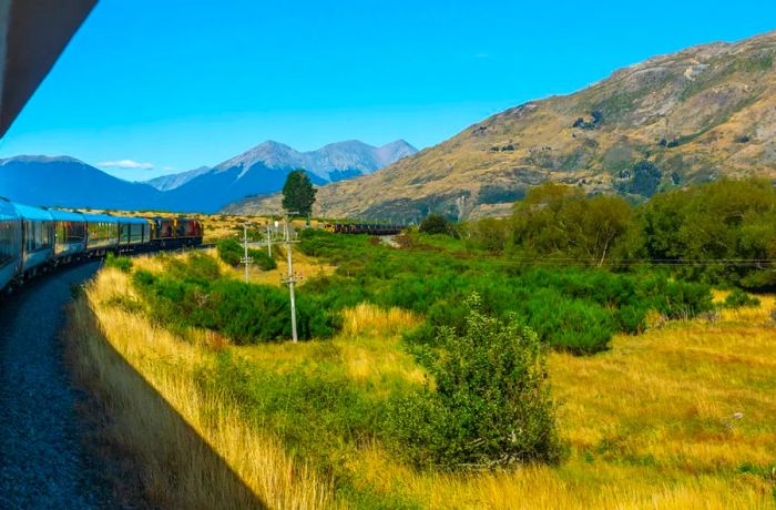 The TranzAlpine crosses the spectacular Arthur's Pass on New Zealand's South Island.