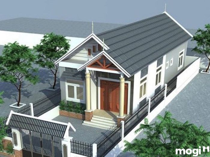 mẫu nhà ống 1 tầng đẹp 5x20