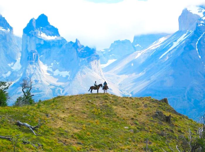 Embark on a thrilling horse trekking adventure in Torres del Paine National Park.