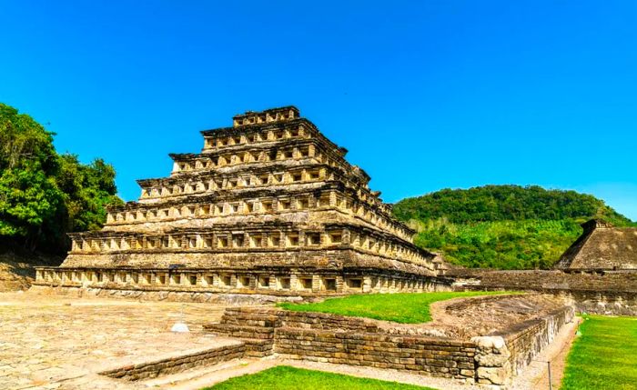 UNESCO describes El Tajín's Pyramid of the Niches as 'a masterpiece of ancient Mexican and American architecture.'