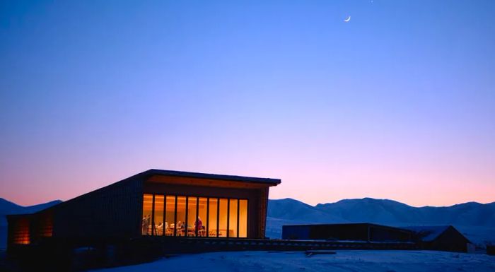 Yeruu Lodge is a showcase of Scandinavian minimalism, blending modern design with traditional Mongolian elements.