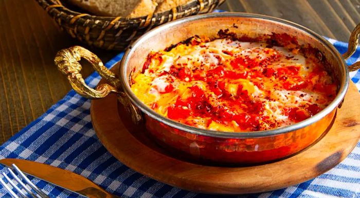 Menemen gets its name from a region in Turkey