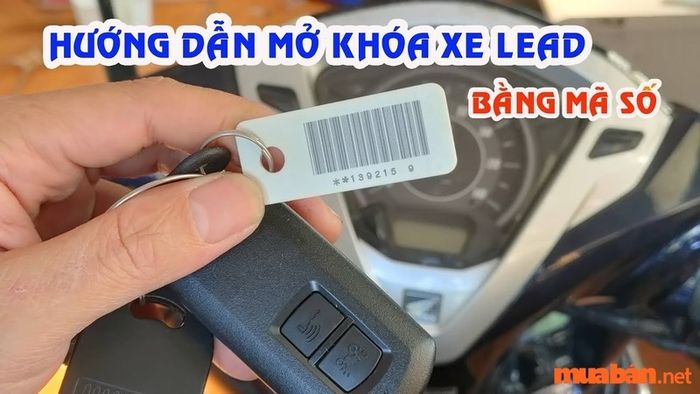 Cách mở khóa xe Lead