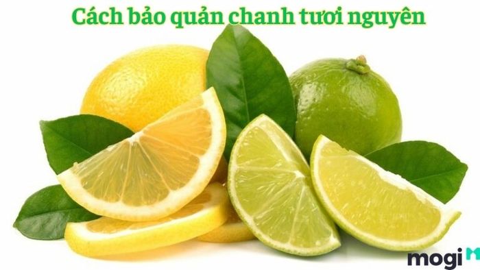 mẹo bảo quản chanh