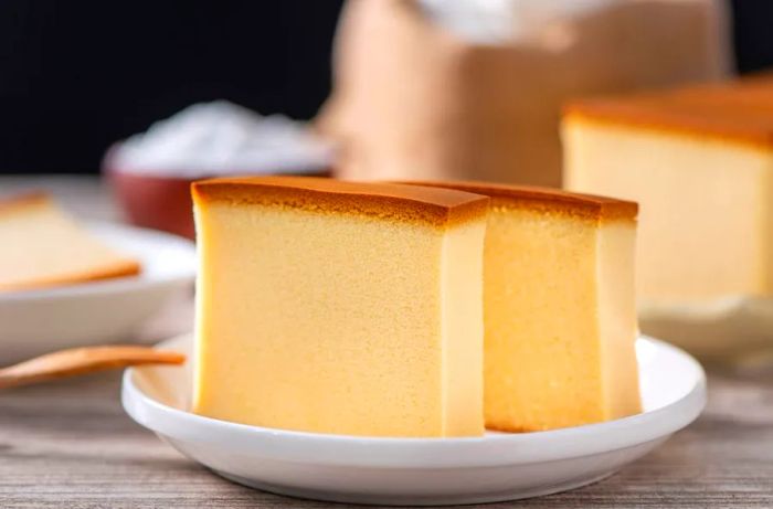 Classic Japanese-style castella.