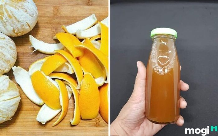 Làm nước rửa chén từ vỏ cam rất đơn giản và hiệu quả.
