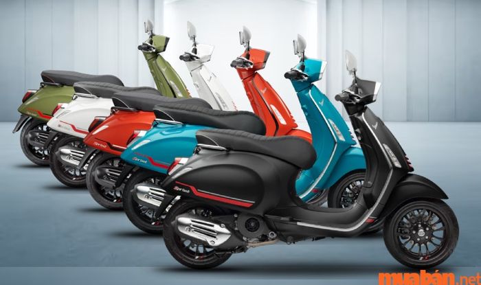 Vespa Sprint 125 sở hữu bộ sưu tập màu sắc gồm 5 tông màu nổi bật, giúp bạn dễ dàng lựa chọn theo phong cách cá nhân.
