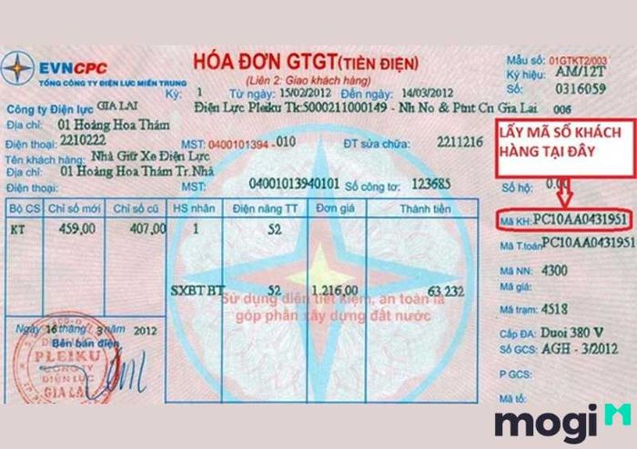 Tra Cứu Hóa Đơn Tiền Điện. Thông Tin Về Mã Khách Hàng/Mã Danh Bộ.