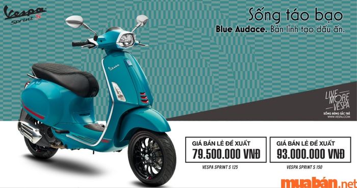 Bảng giá niêm yết xe Vespa Sprint S năm 2023