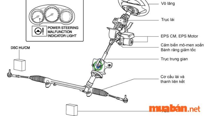 Khám phá cấu tạo hệ thống trợ lực điện