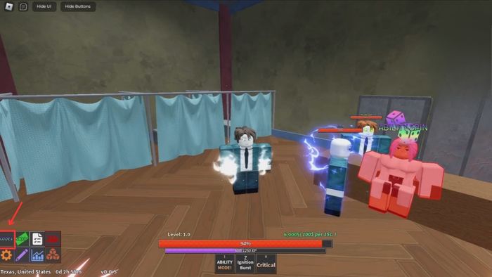 Hướng dẫn nhập mã code Unusual Roblox - bước 1