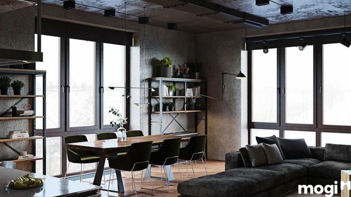 Thiết Kế Phòng Khách Industrial: Sự Kết Hợp Của Cảm Hứng Công Nghiệp