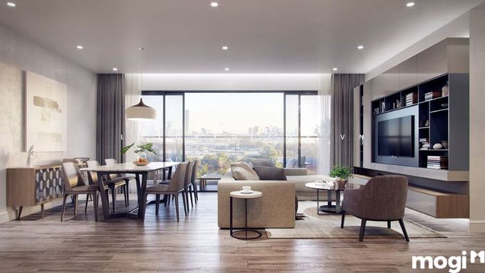Mẫu Nội Thất Phòng Khách Chung Cư 60m2: Không Gian Mở, Đầy Sáng Tạo
