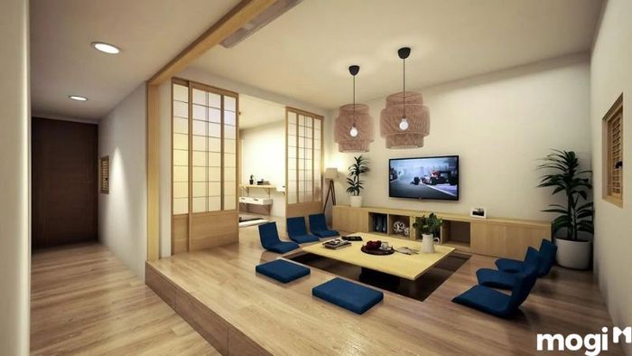 Mẫu Phòng Khách Với Phong Cách Nhật Bản Đơn Giản và Thanh Lịch