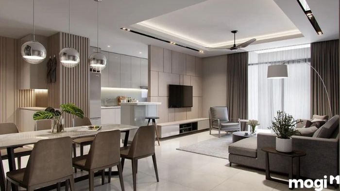 Mẫu Phòng Nội Thất Phòng Khách Chung Cư 80m2: Không Gian Phòng Khách Đầy Mới Mẻ và Đẳng Cấp