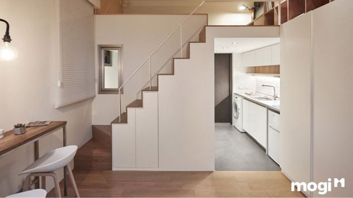 Thiết kế căn hộ mini 15m2 theo phong cách nhà ống phù hợp với không gian nhỏ