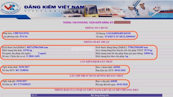 Kết quả tìm kiếm được hiển thị