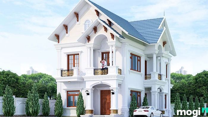 Thiết kế của ngôi nhà vườn 2 tầng làm nổi bật giá trị thẩm mỹ một cách rõ rệt.