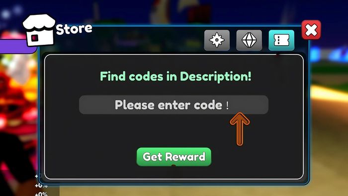 Hướng dẫn nhập mã code RNG Hero Squad - bước 2