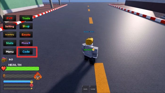 Hướng dẫn nhập mã code Error Zone - bước 2